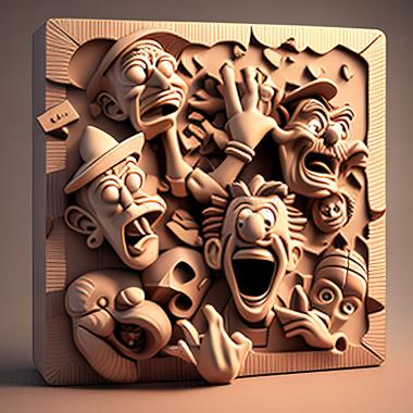 3D model st characters from favorite cartoons that disarm with their cha (STL)